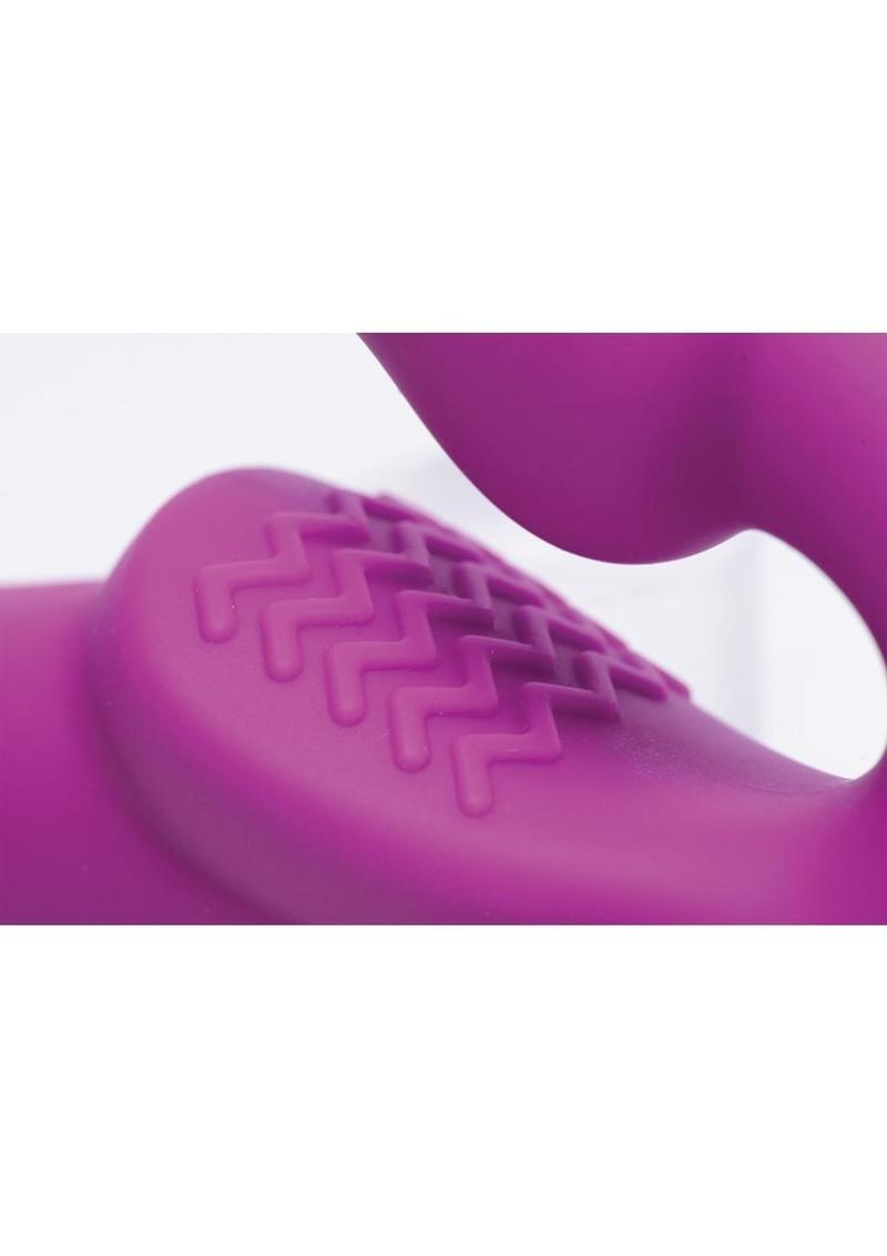 Strap U Evoke Vibrating Strapless Silicone Strap-On Dildo