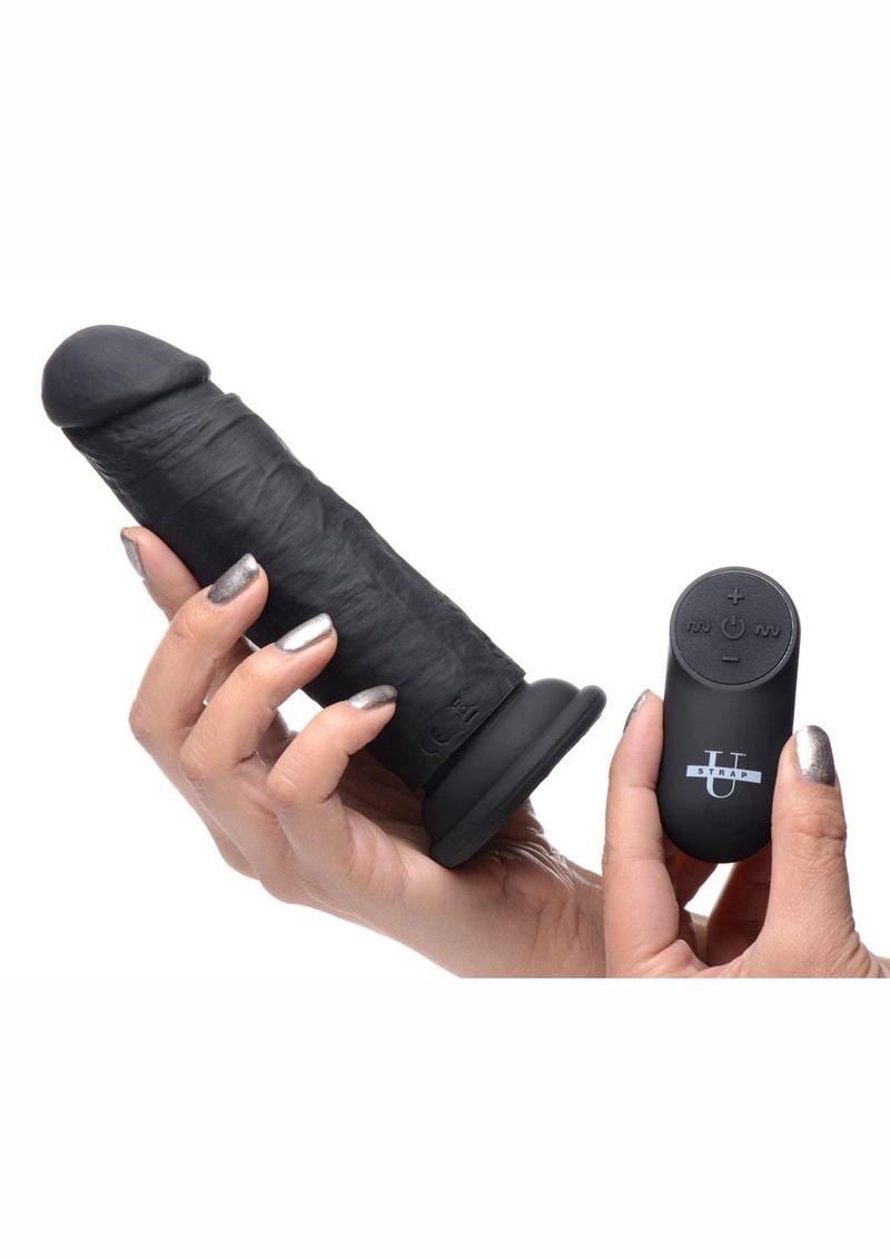 Strap U Power Player 28X Rechargeable Silicone Vibrating Dildo