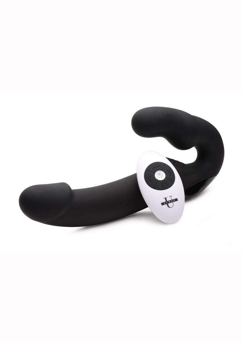 Strap U Urge Vibrating Strapless Strap-On with Remote Control