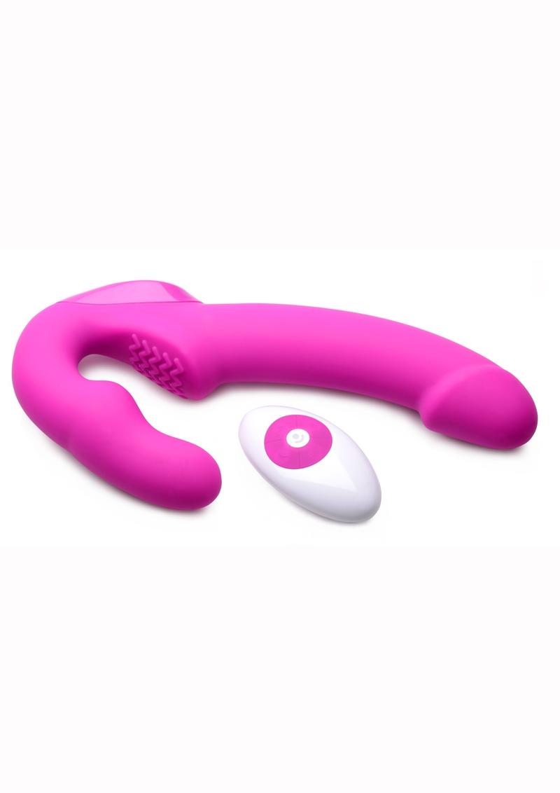 Strap U Urge Vibrating Strapless Strap-On with Remote Control