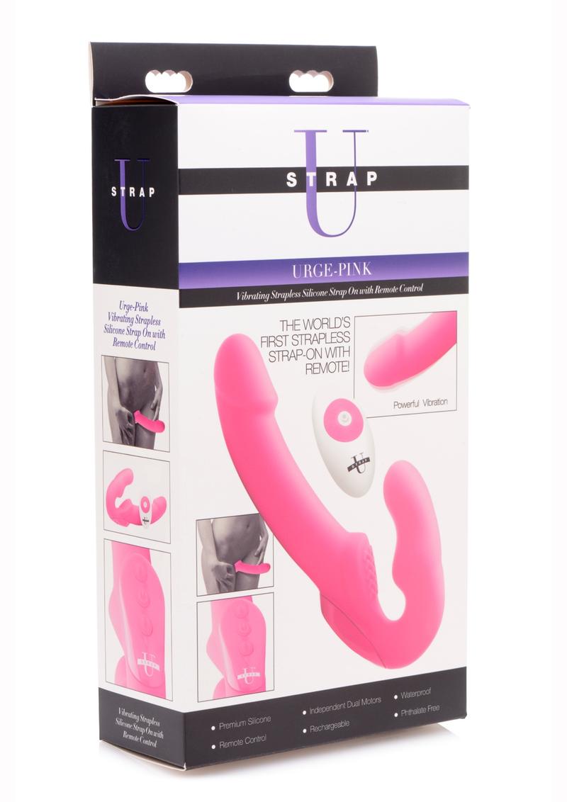 Strap U Urge Vibrating Strapless Strap-On with Remote Control