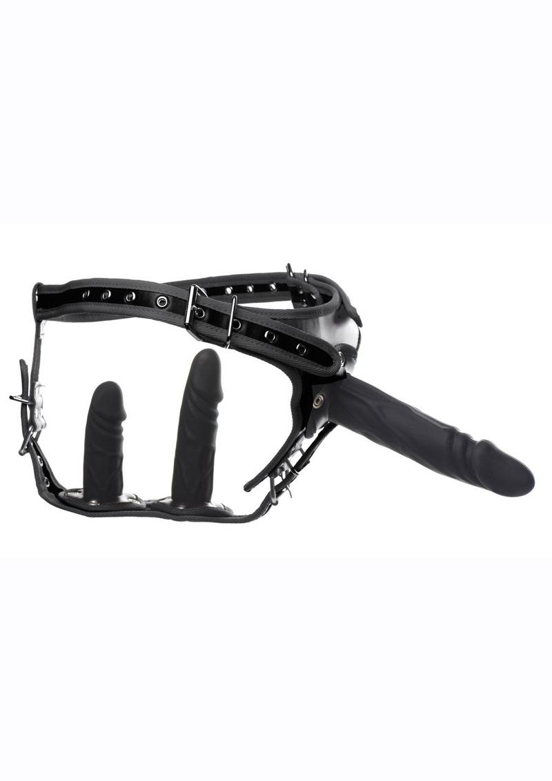 STRICT Double-Penetration Strap-On Harness And Silicone Dildos