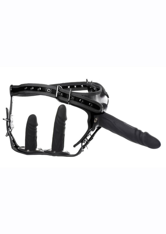 STRICT Double-Penetration Strap-On Harness And Silicone Dildos