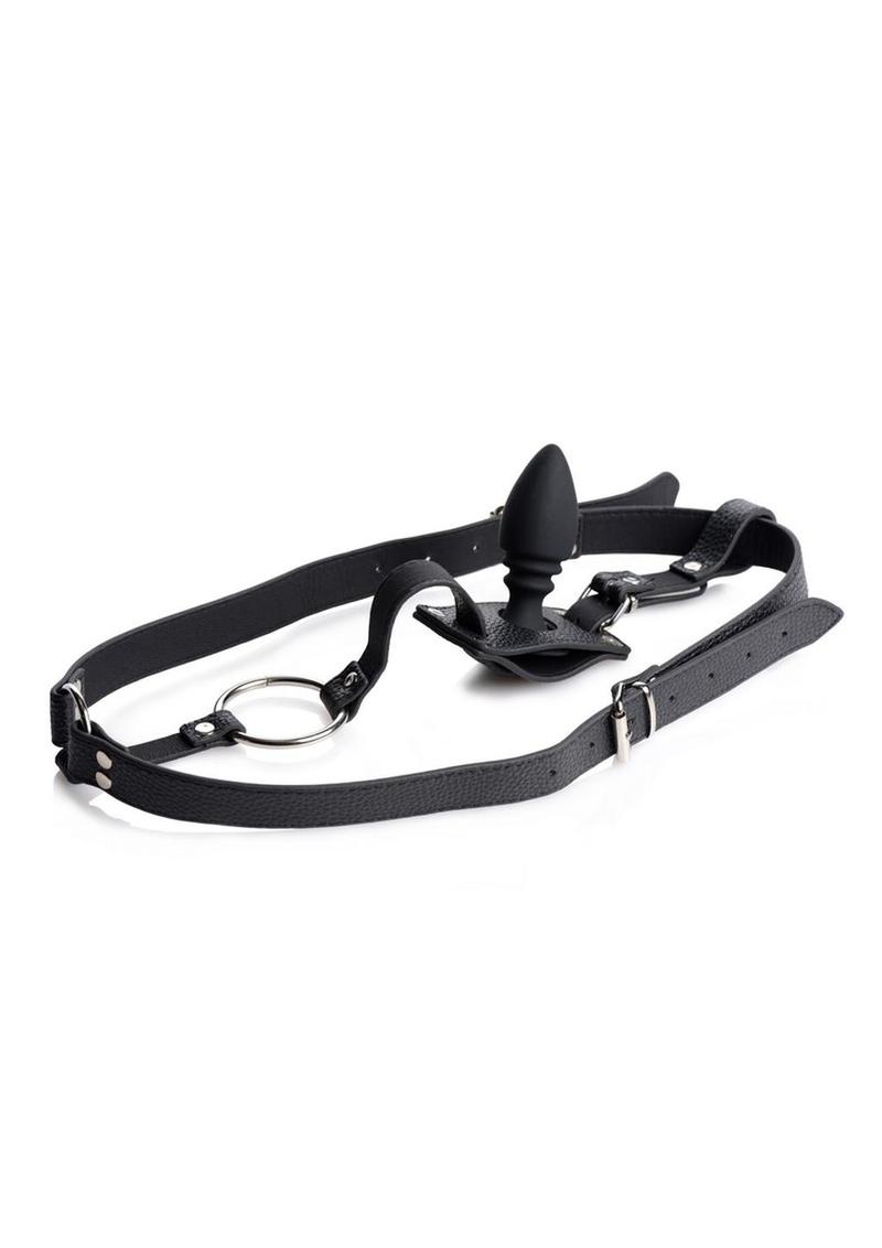 Strict Male Harness with Premium Silicone Anal Plug