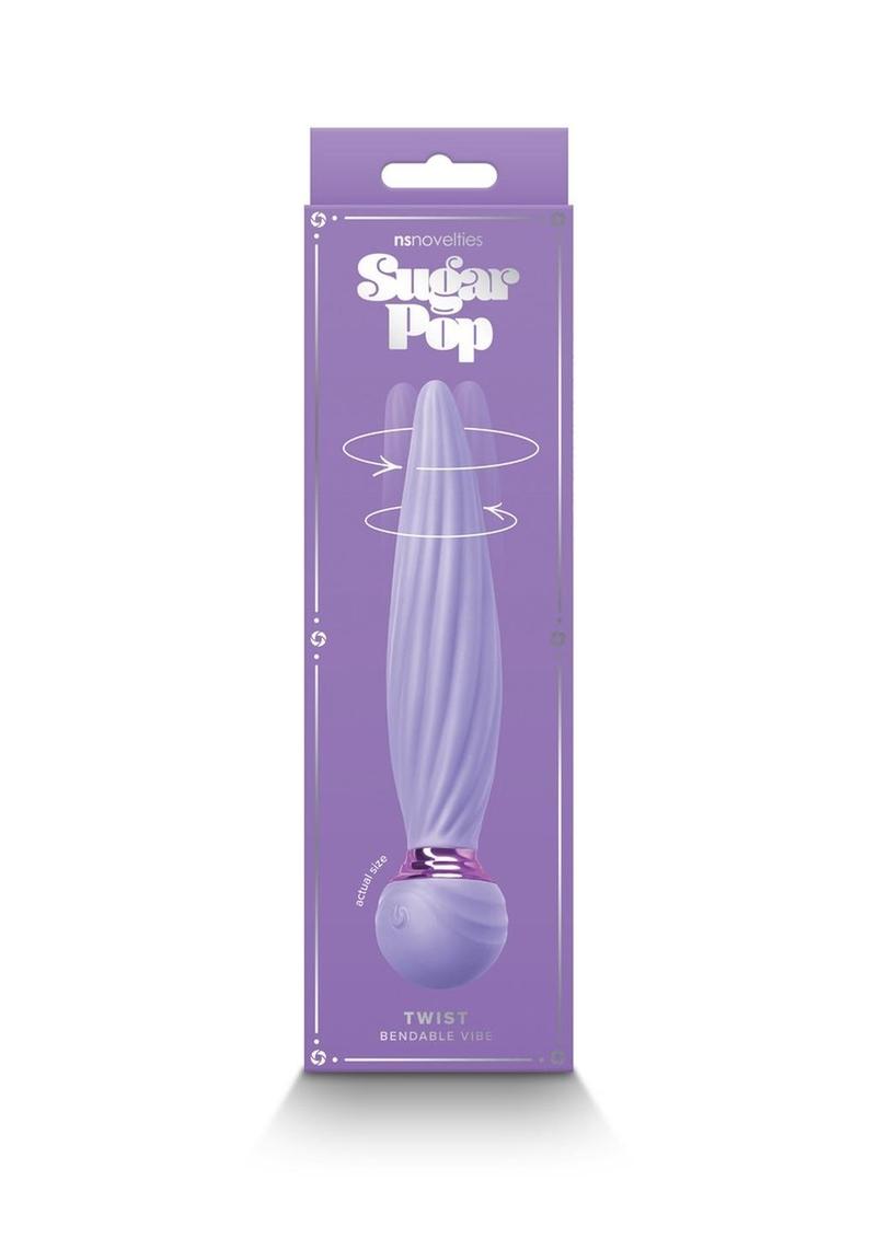 Sugar Pop Twist Rechargeable Silicone Bendable Vibrator