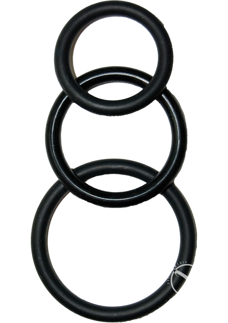 Super Silicone Cockrings 3 Pack Waterproof