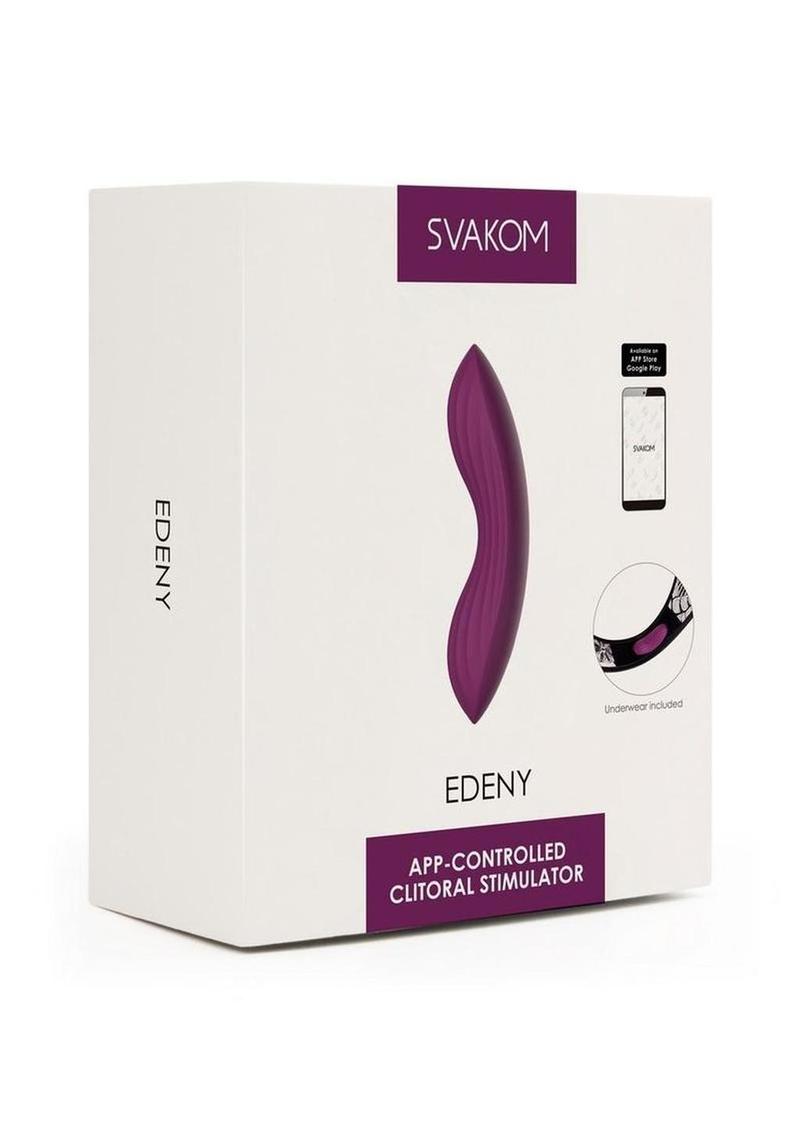 Svakom Edeny App-Controlled Clitoral Stimulator Wearable Vibrator