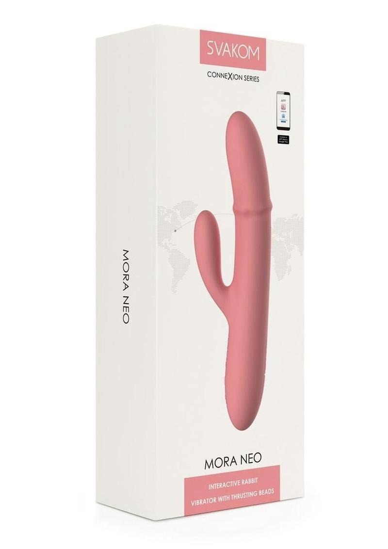 SVAKOM Mora Neo App Rabbit Vibrator With Thrusting Beads