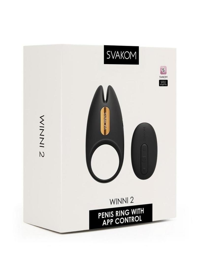 SVAKOM Winni Silicone App-Controlled Penis Ring With Remote Controlled