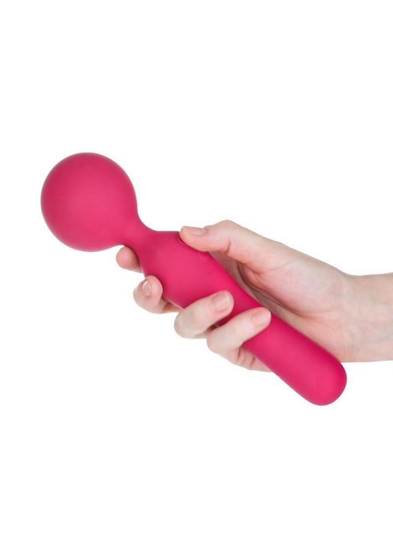 The Swan Sceptre Rechargeable Silicone Dual-End Wand Massager
