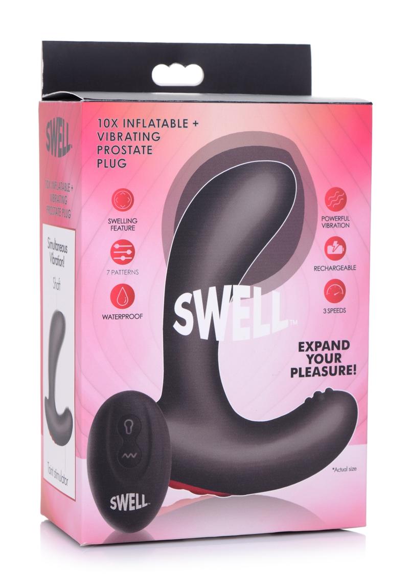 Swell Inflatable Vibrating Rechargeable Prostate Plug