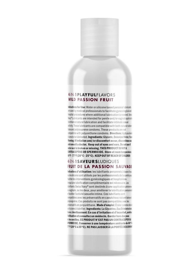 Swiss Navy 4-in-1 Wild Passion Fruit Flavored Lubricant