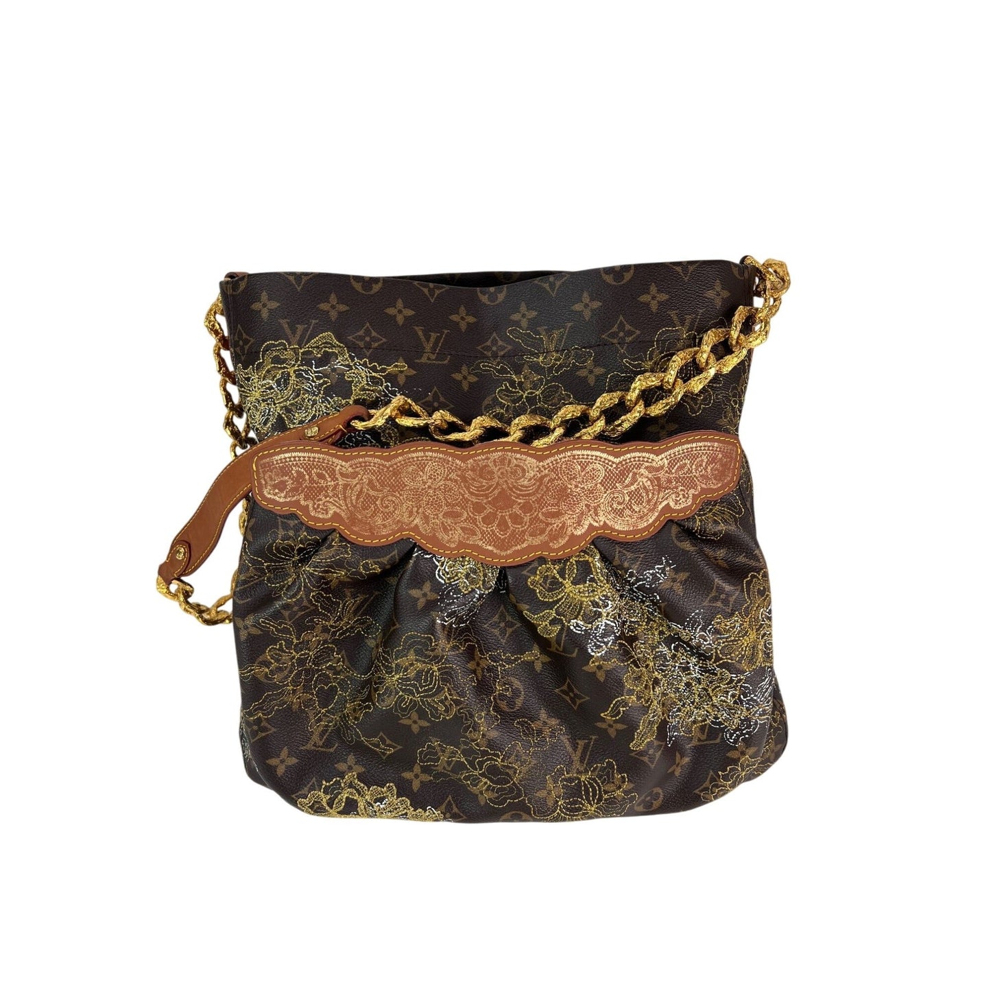 Louis Vuitton Dentelle Fersen Gold Monogram Tote Bag Limited Edition