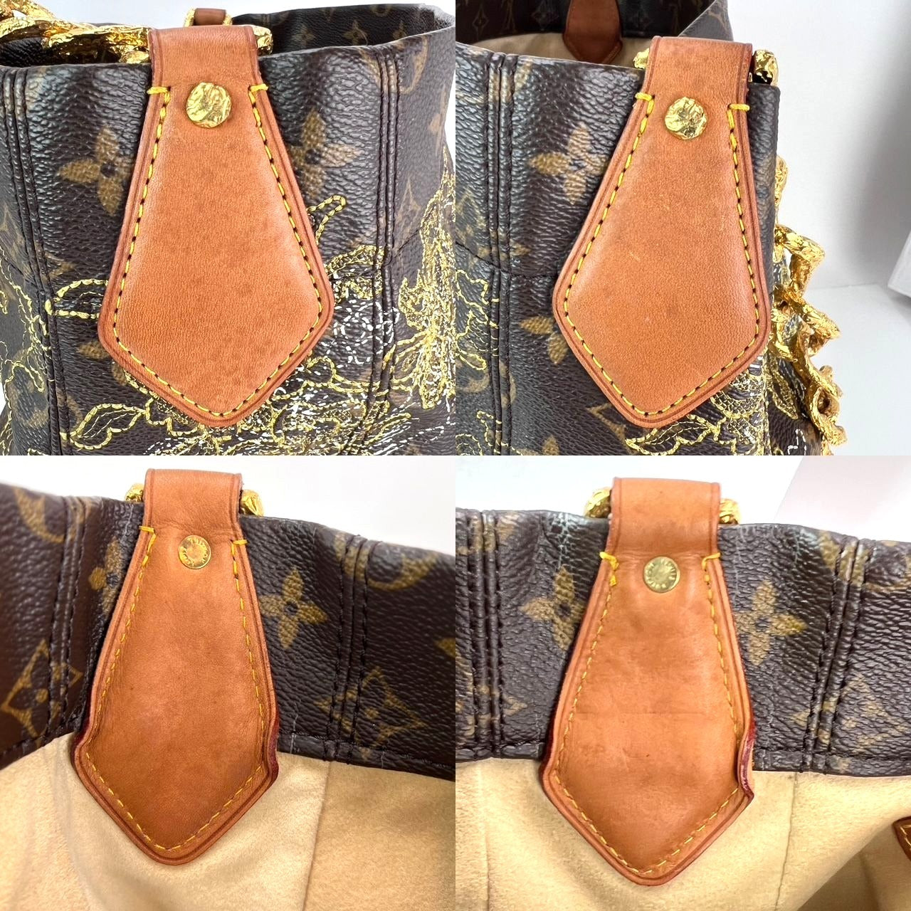 Louis Vuitton Dentelle Fersen Gold Monogram Tote Bag Limited Edition