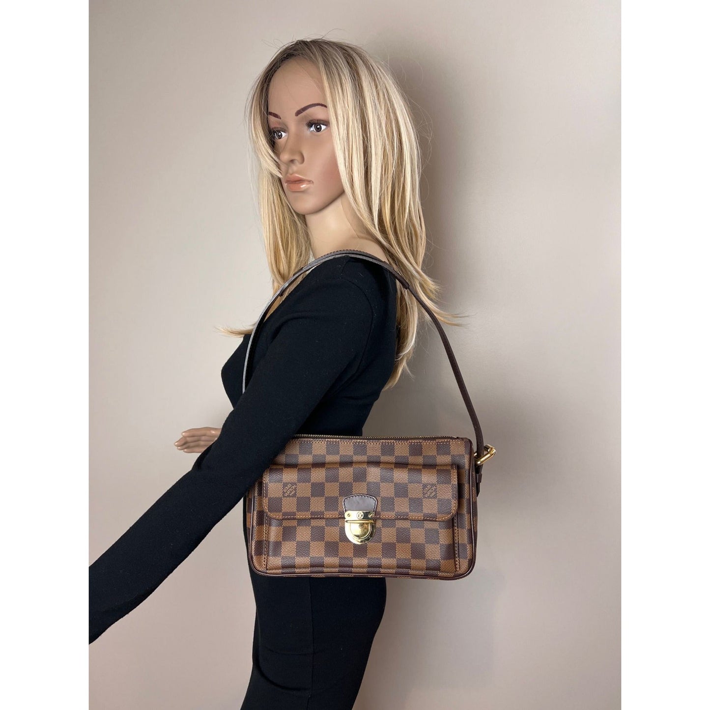 Louis Vuitton Ravello GM Damier Ebene Shoulder Bag