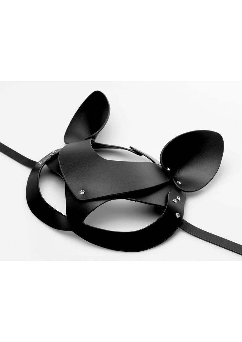 Tailz Black Purrfect  Cat Tail Anal Plug & Mask Set