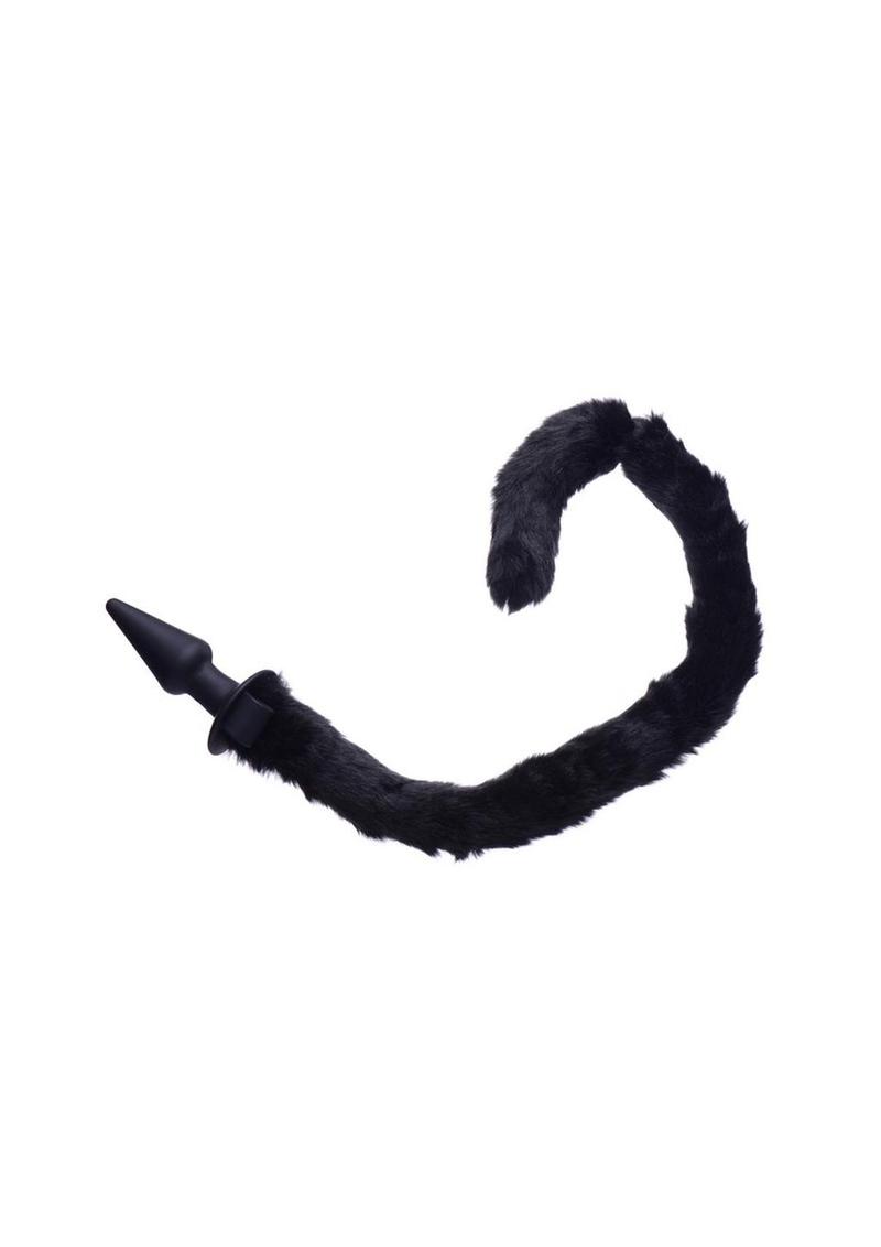 Tailz Black Purrfect  Cat Tail Anal Plug & Mask Set