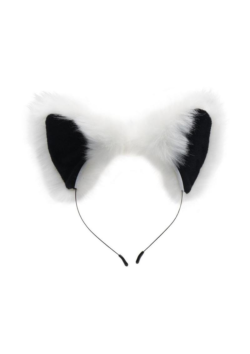 Tailz White Fox Tail Anal Plug And Ears Set Seductive Roleplay Fantasy