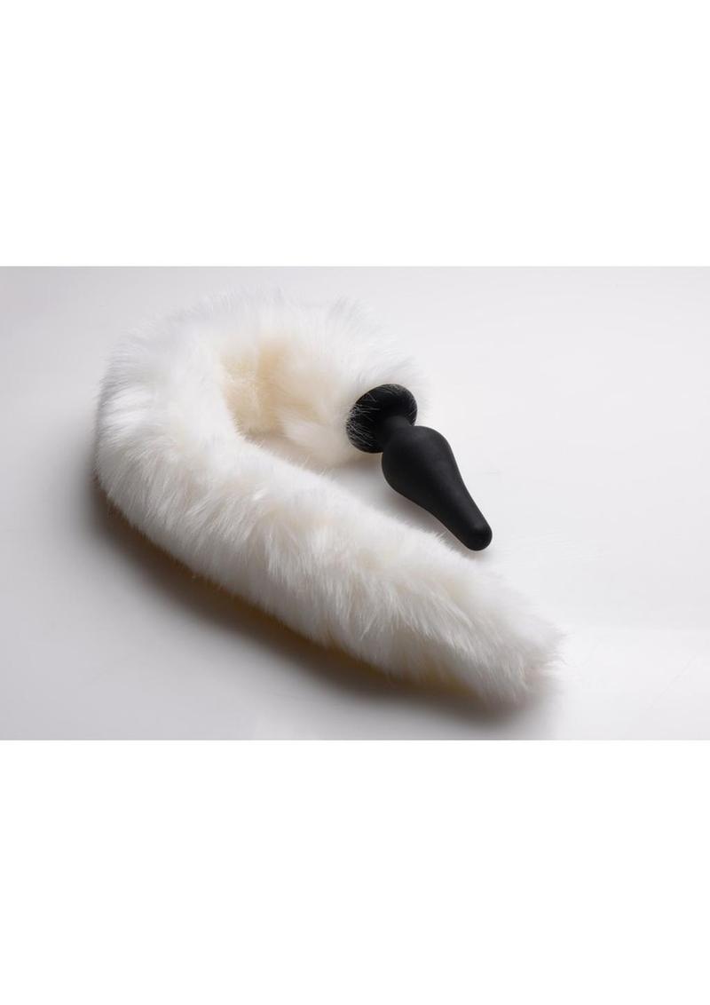 Tailz White Fox Tail Anal Plug And Ears Set Seductive Roleplay Fantasy