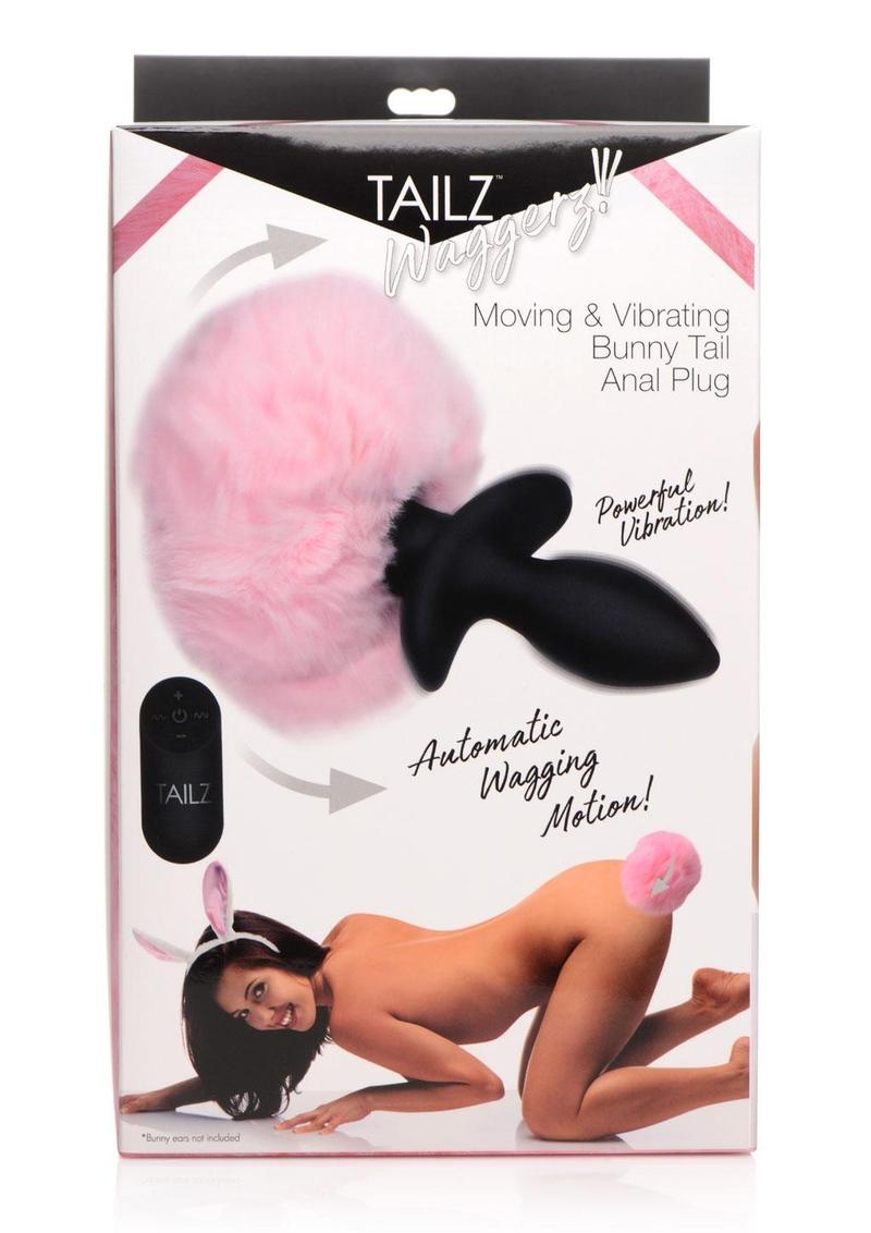 Tailz Waggers Moving And Bunny Tail Anal Plug With Remote