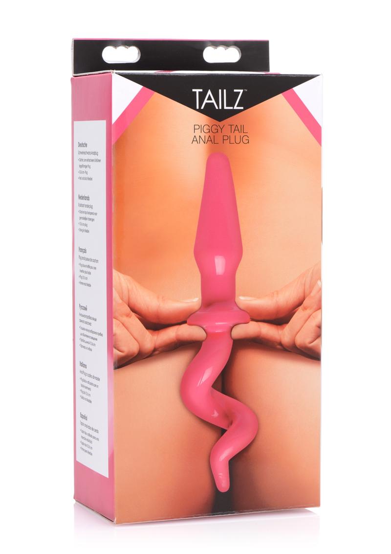 Tailz Piggy Tail Silicone Curly Tail Anal Plug