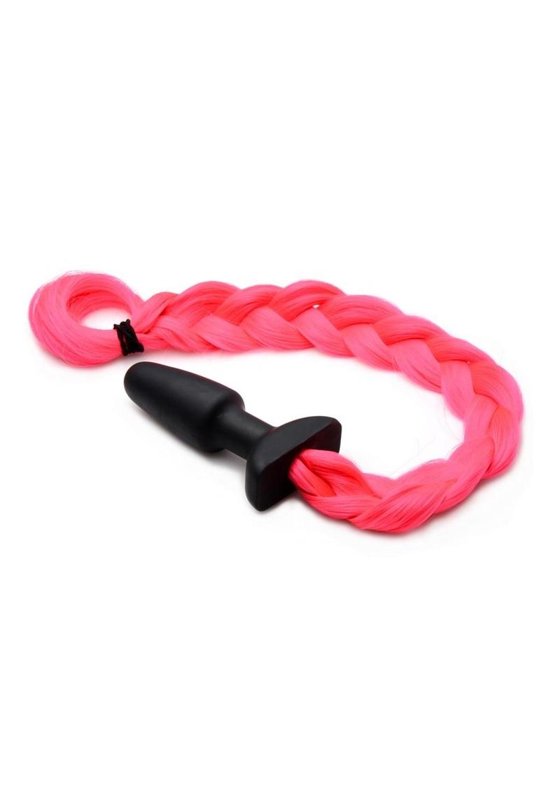 Tailz Hot Pink Pony Tail Anal Plug Fun and Flirty Anal Play Accessory