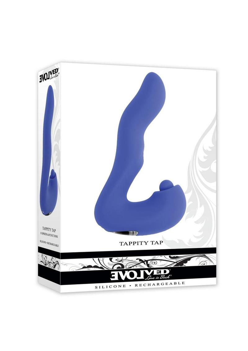 Evolved Tappity Tap Vibrator Dual Stimulation Rechargeable Silicone Toy