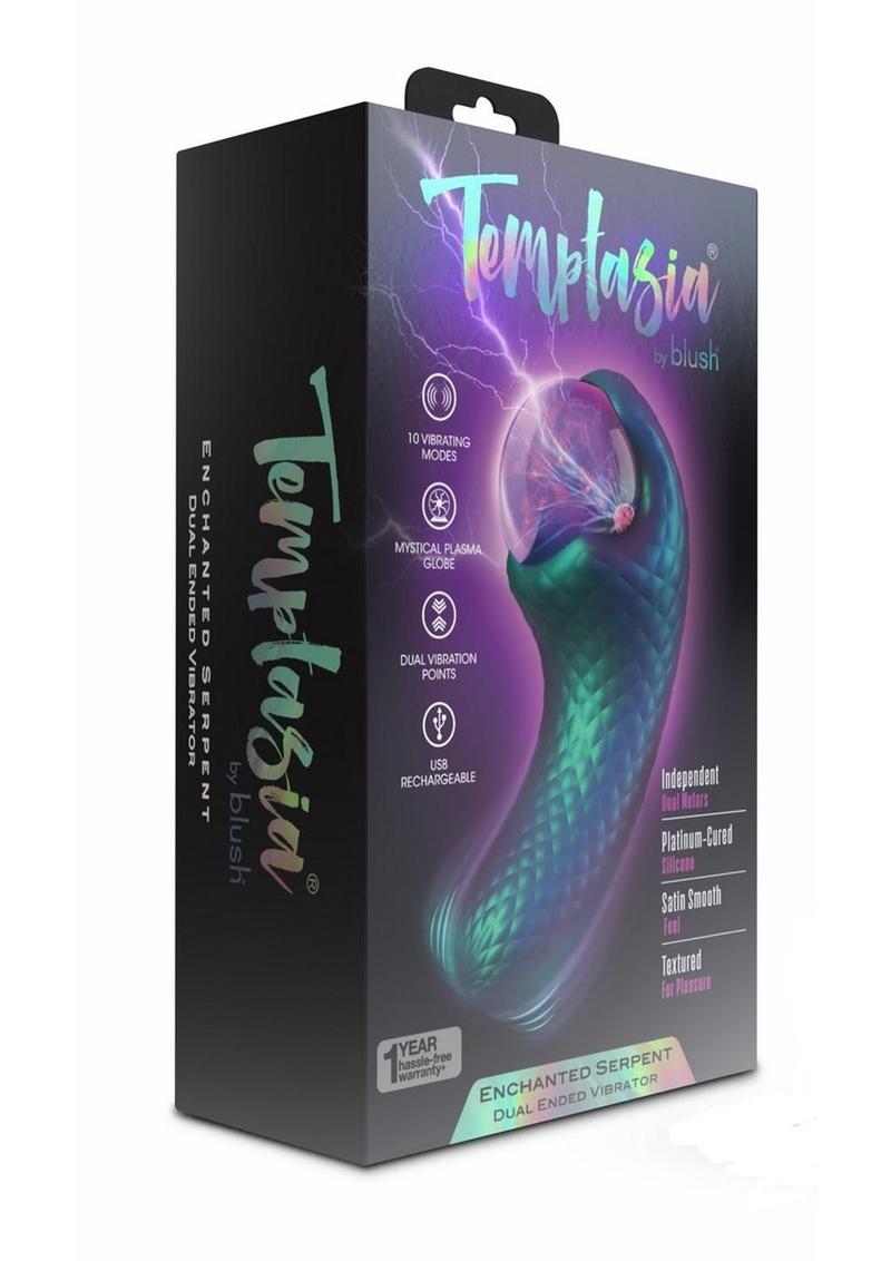 Temptasia Enchanted Serpent Dual Ended Vibrator Multicolor Silicone
