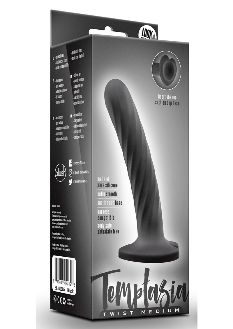 Temptasia Twist Medium Silicone Dildo Harness Compatible