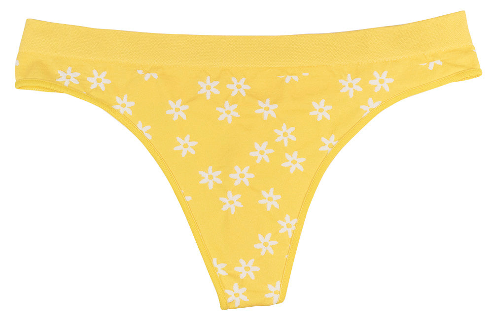 Seamless Daisy Tag Free Thong