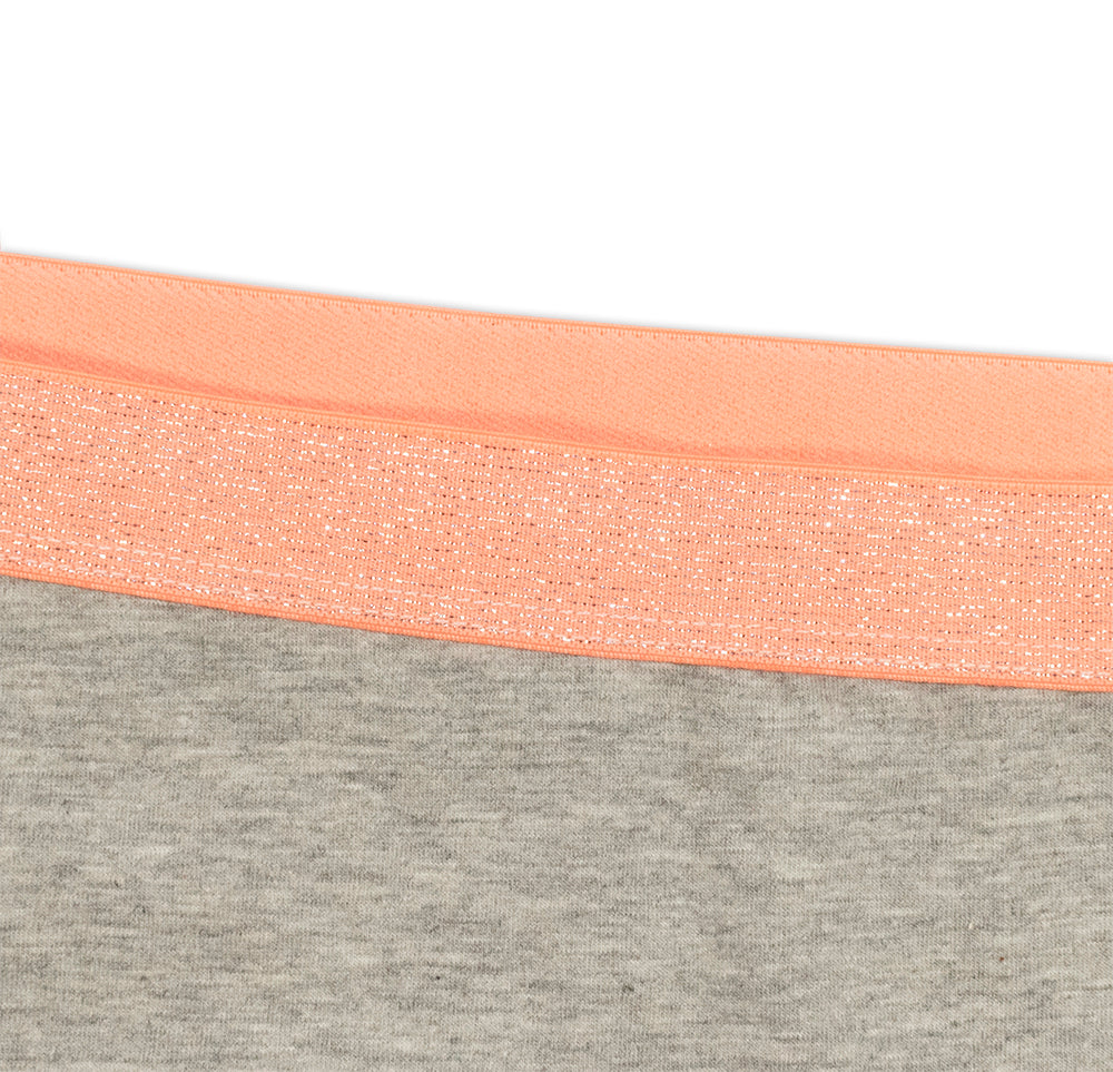High Waist Cotton Cheeky with Shimmer Elastic