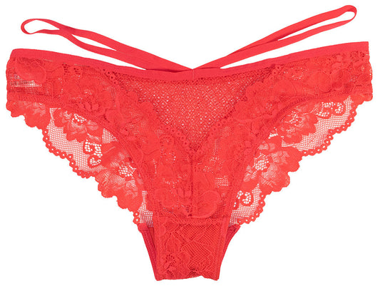 Floral Lace and Mesh Cheeky