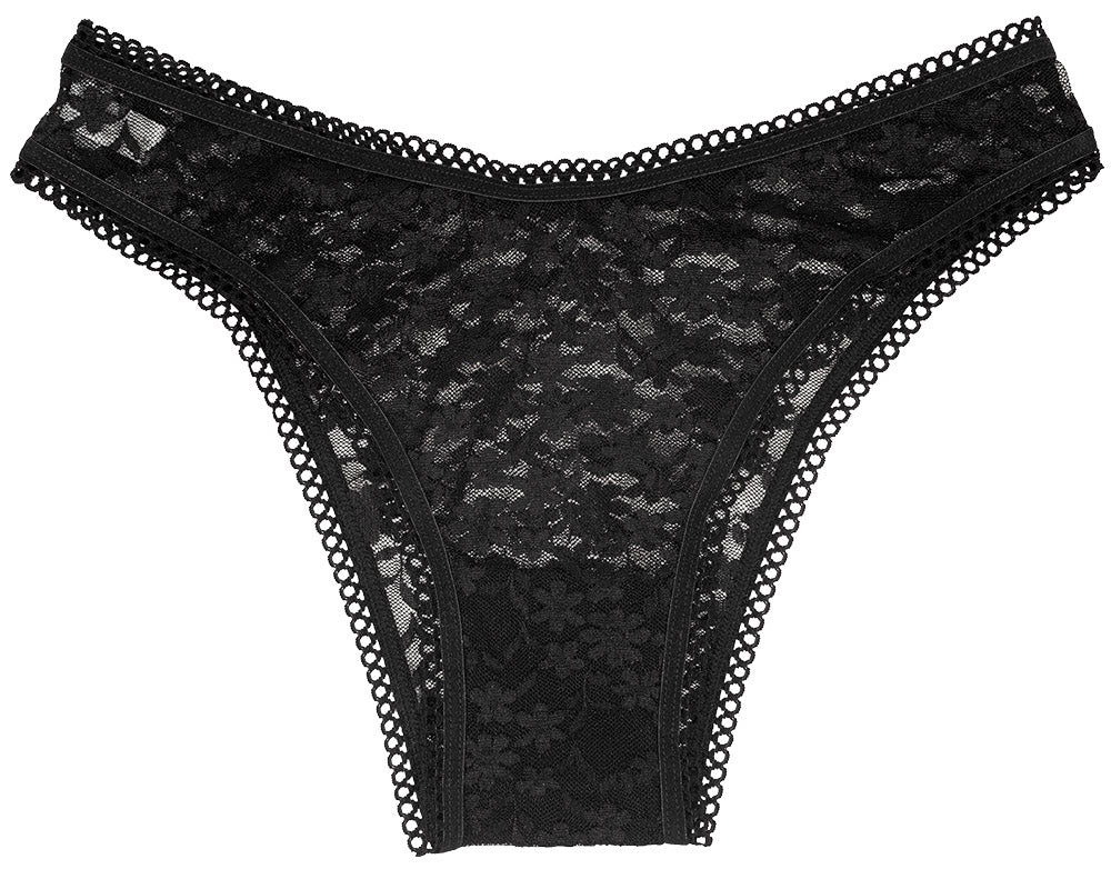 High Leg Daisy Lace Cheeky with Picot Trim - Last Chance