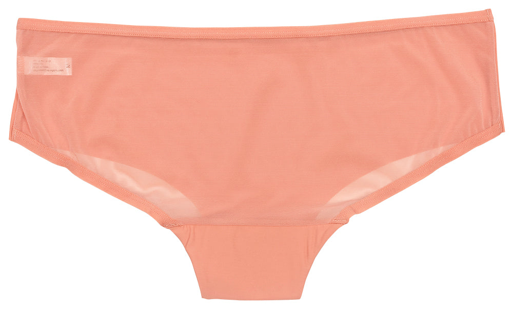 Pink Laser Cut Hipster with Mesh Back