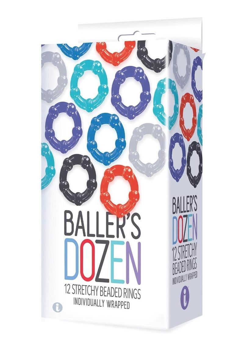 Baller’s Dozen Stretchy Beaded Cock Rings