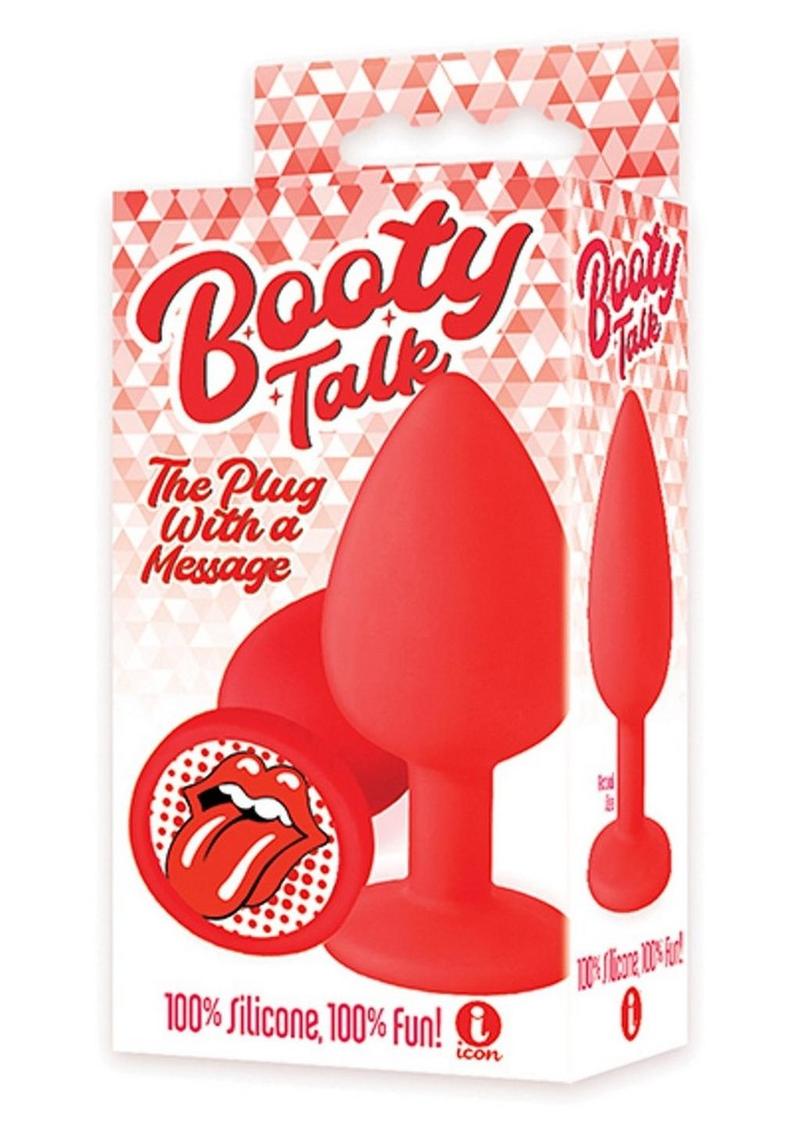 Booty Talk Silicone Butt Plug with Tongue Design