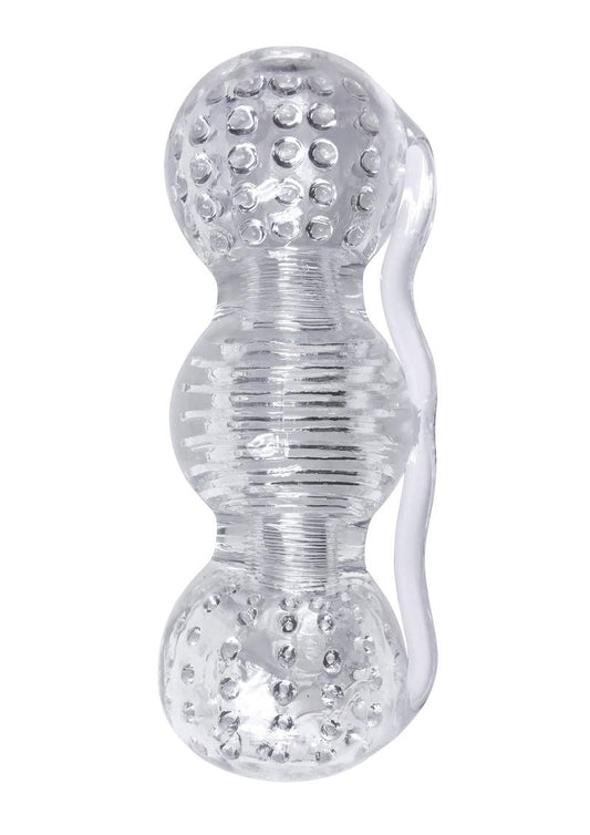 Clear Stroke Threeway Masturbator Soft-Tight And Reusable Male Stroker