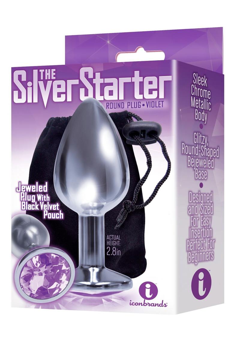 The Silver Starter Bejeweled Stainless Steel Plug