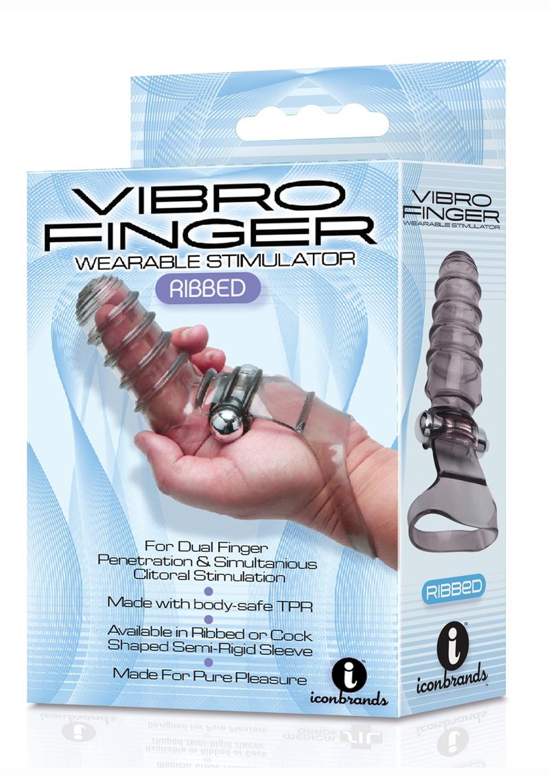 VibroFinger Wearable Stimulator Phallic Shape with Bullet Vibe
