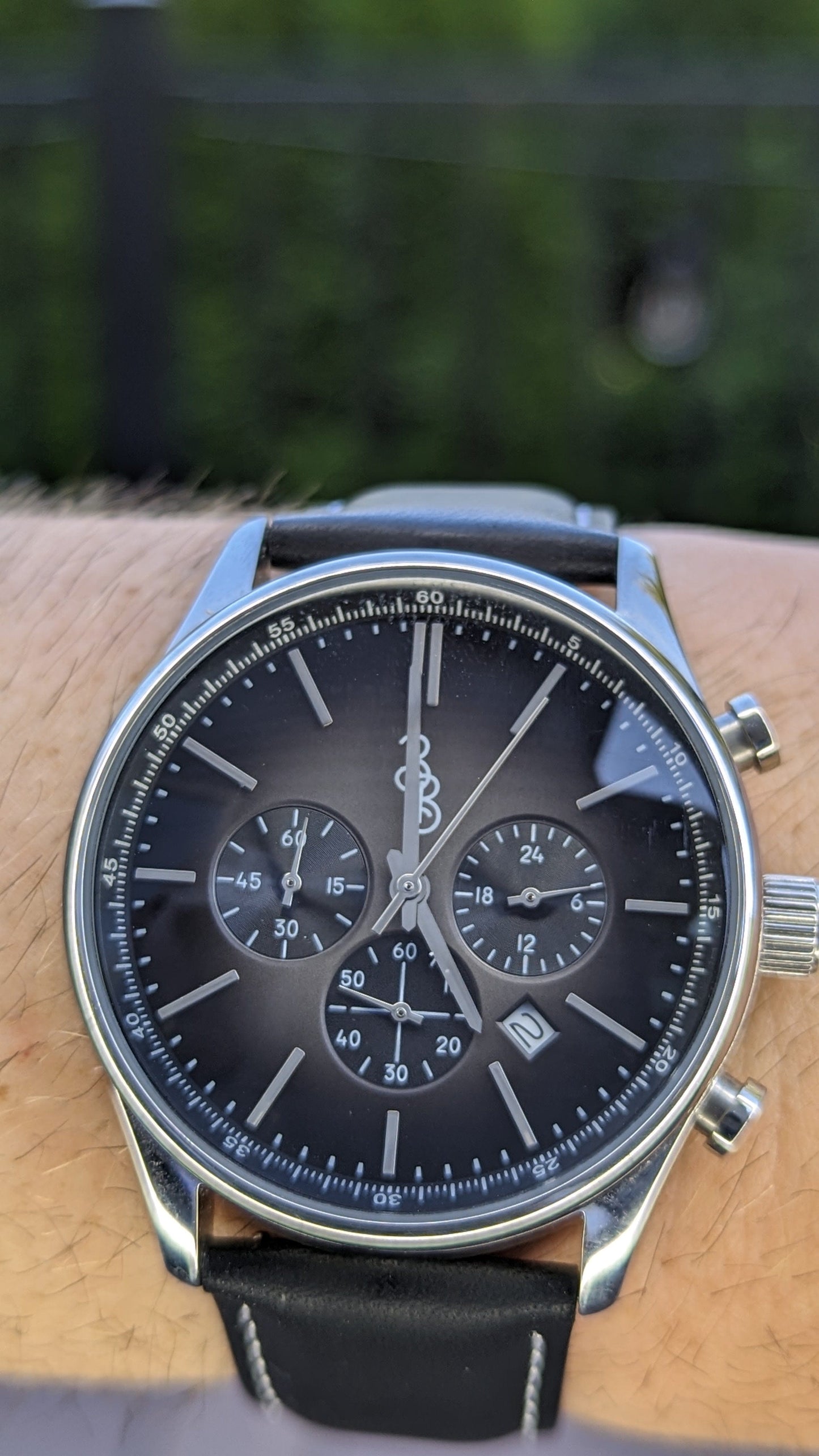 Gray Retro Chronograph