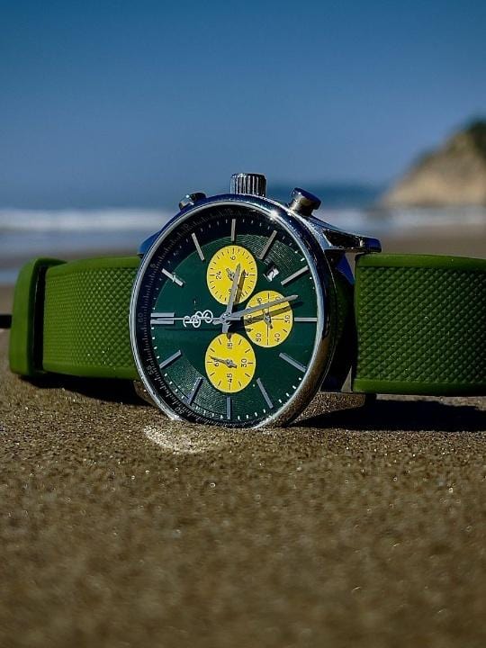 Green and Yellow Chronograph
