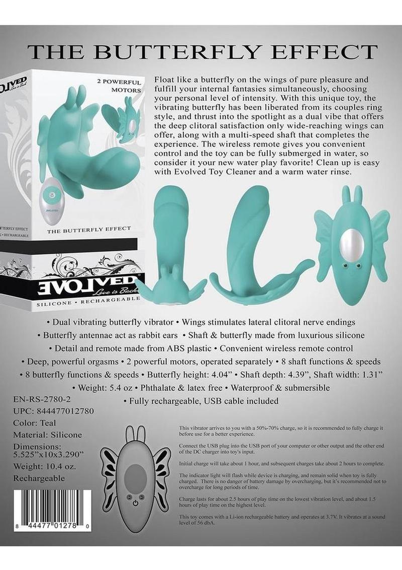 The Butterfly Effect Rechargeable Silicone Dual-Motor Vibrator