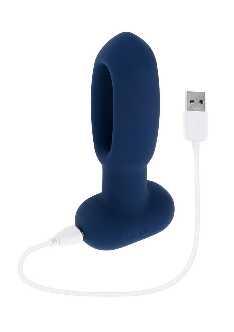 The Flapper Silicone Anal Plug - 10 Speeds Remote