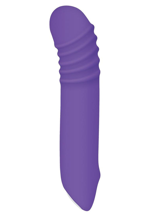 The G Rave Silicone Rechargeable G-Spot Light-Up Vibrator