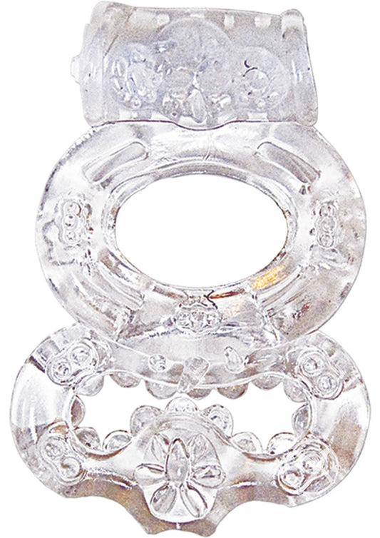 The Macho Crystal Collection Double Ring
