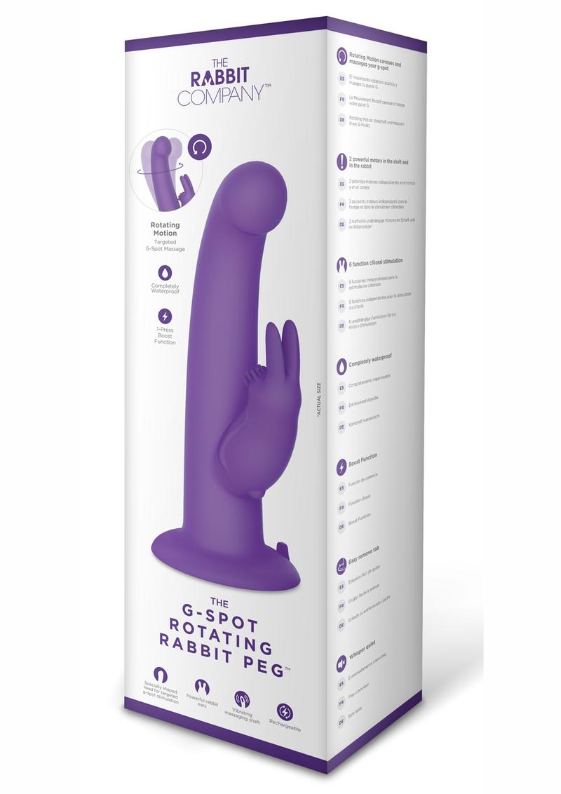 The G-Spot Rotating Rabbit Peg Rechargeable Vibrator