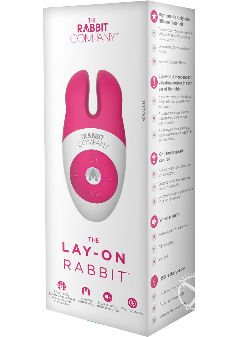 The Lay On Rabbit  Silicone Clitoral Massager