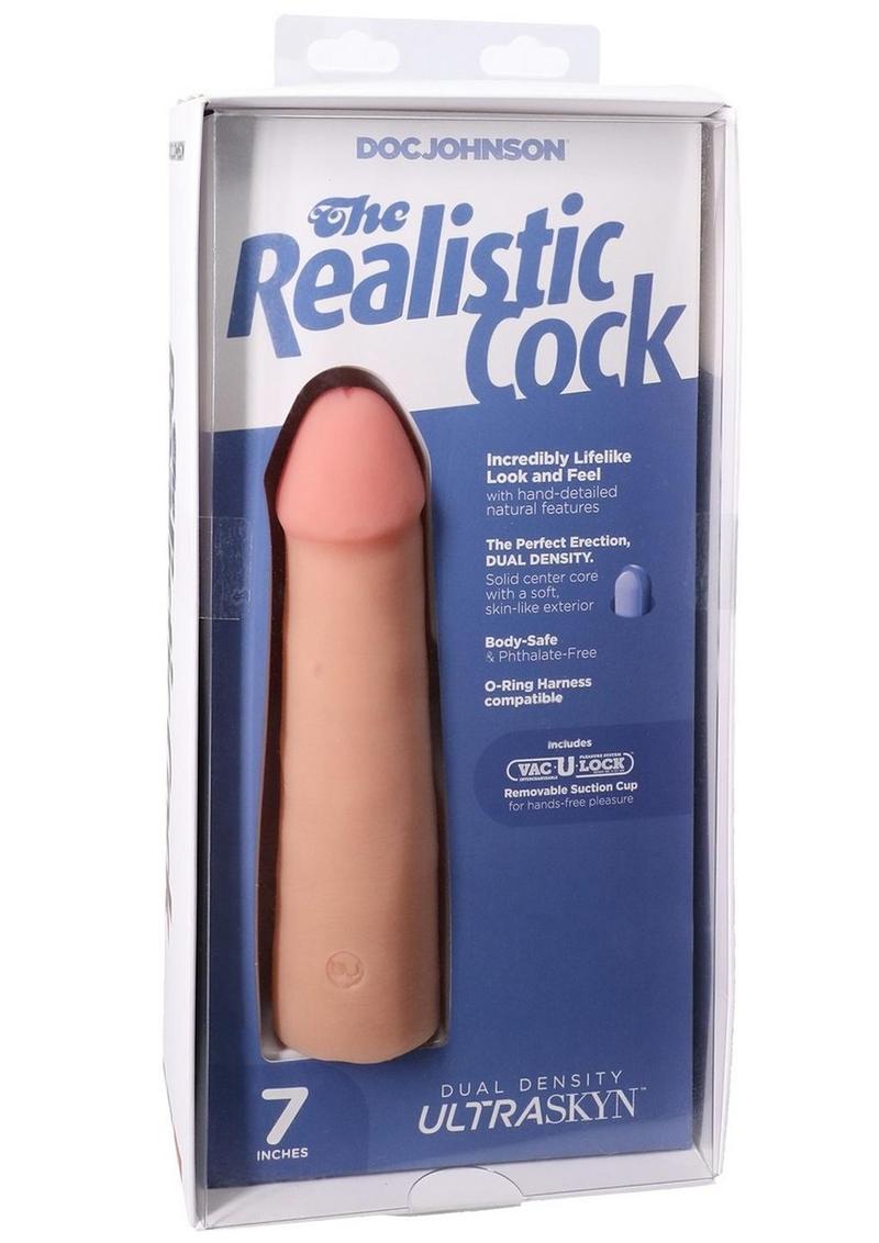 Realistic Cock Ultraskyn Removable Vac-U-Lock Suction Cup