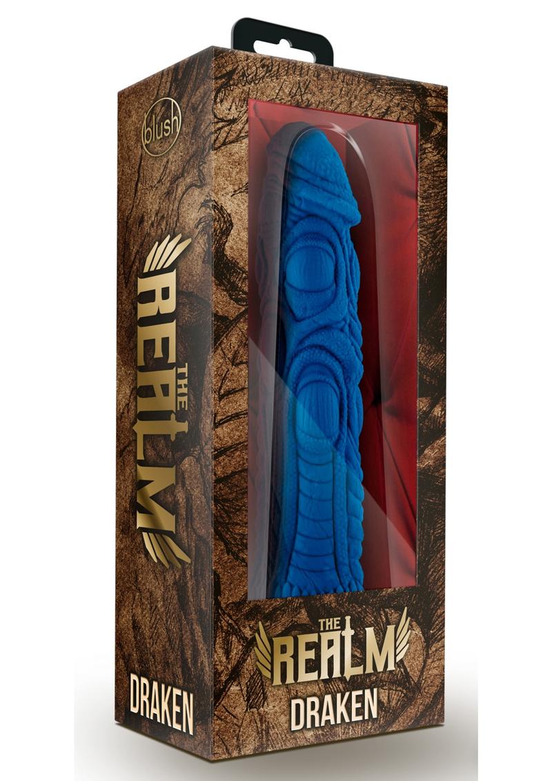 The Realm Draken Lock-On Silicone Dildo 7.75in Premium Pleasure