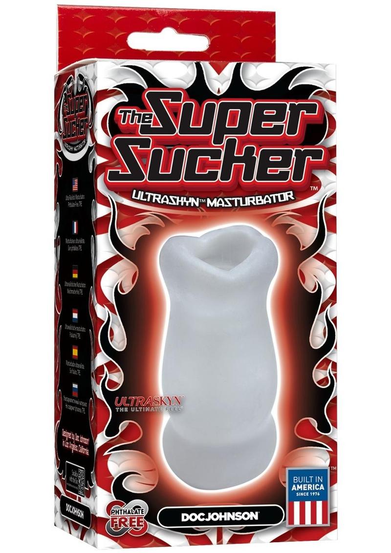 The Super Sucker Clear Masturbator by Doc Johnson